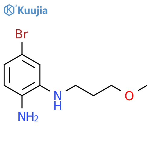 5-bromo-N1-(3-methoxypropyl)benzene-1,2-diamine structure