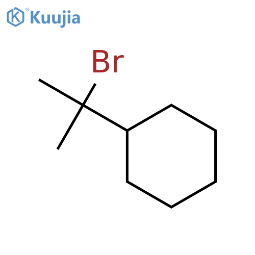 (2-bromopropan-2-yl)cyclohexane structure
