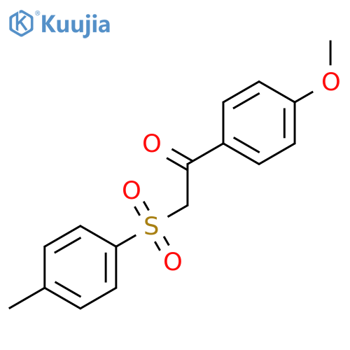 1-(4-Methoxyphenyl)-2-(4-methylphenyl)sulfonyl-1-ethanone structure