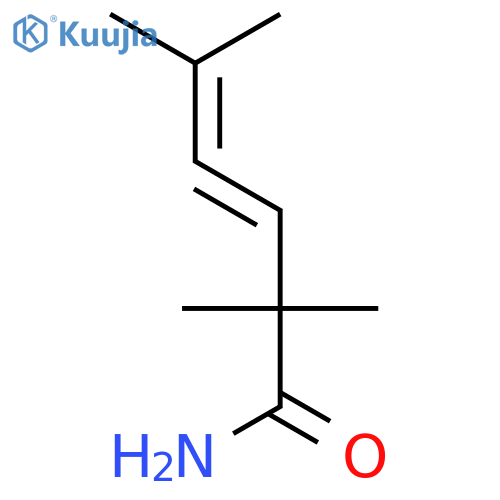 3,4-Hexadienamide, 2,2,5-trimethyl- structure