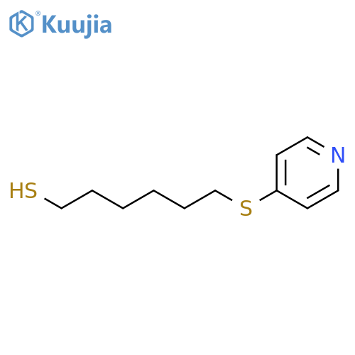 1-HEXANETHIOL, 6-(4-PYRIDINYLTHIO)- structure