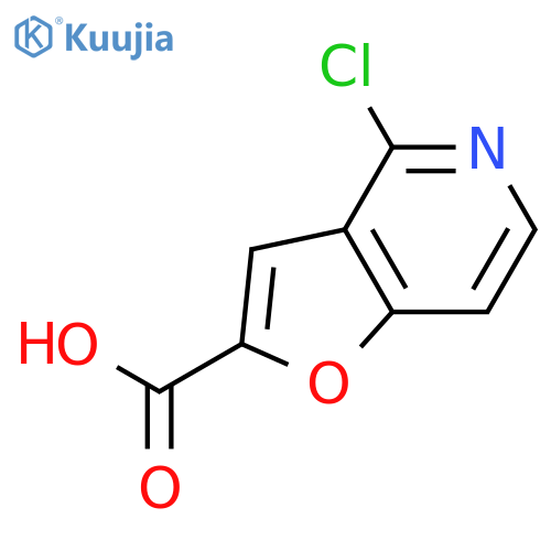 4-chlorofuro3,2-cpyridine-2-carboxylic acid structure