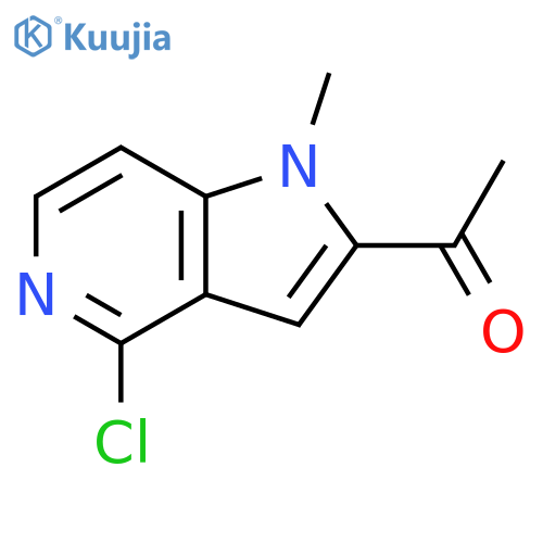 1-(4-chloro-1-methyl-1H-pyrrolo[3,2-c]pyridin-2-yl)-Ethanone structure