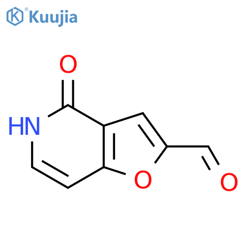 4,5-Dihydro-4-oxo-furo3,2-Cpyridine-2-carboxaldehyde structure