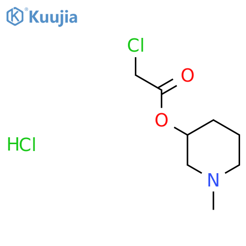 N-methyl-3-piperidyl chloroacetate hydrochloride structure