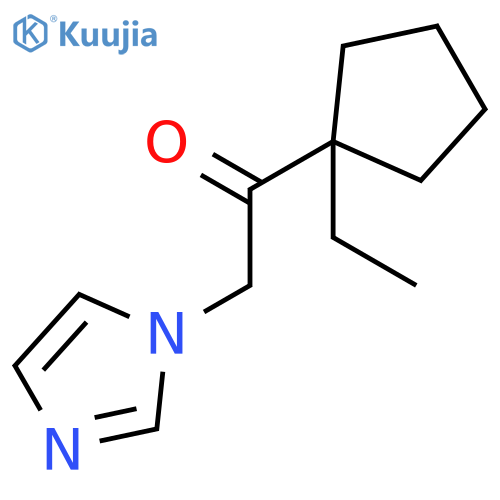 Ethanone, 1-(1-ethylcyclopentyl)-2-(1H-imidazol-1-yl)- structure