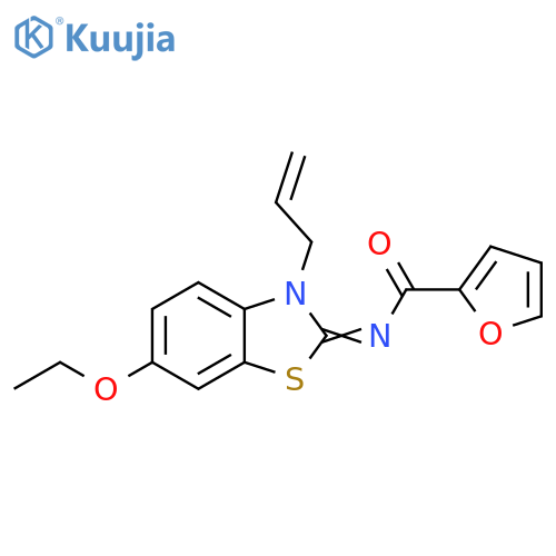 N-(2Z)-6-ethoxy-3-(prop-2-en-1-yl)-2,3-dihydro-1,3-benzothiazol-2-ylidenefuran-2-carboxamide structure