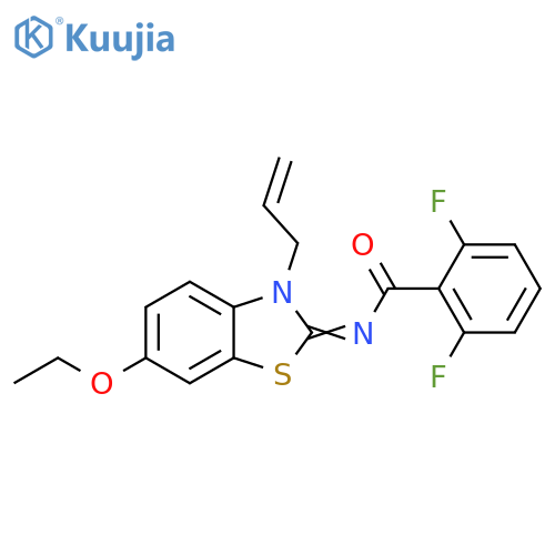 N-(2Z)-6-ethoxy-3-(prop-2-en-1-yl)-2,3-dihydro-1,3-benzothiazol-2-ylidene-2,6-difluorobenzamide structure