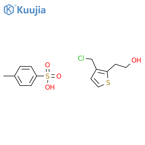 2-THIOPHENEETHANOL, 3-(CHLOROMETHYL)-, 4-METHYLBENZENESULFONATE structure