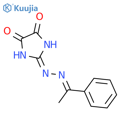 Imidazolidinetrione, 2-[(1-phenylethylidene)hydrazone] structure