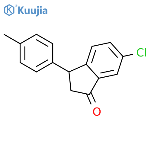 6-Chloro-3-(p-tolyl)-2,3-dihydro-1H-inden-1-one structure