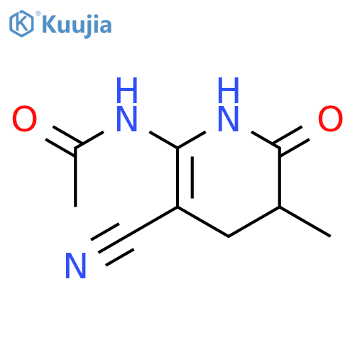 ACETAMIDE, N-(3-CYANO-1,4,5,6-TETRAHYDRO-5-METHYL-6-OXO-2-PYRIDINYL)- structure