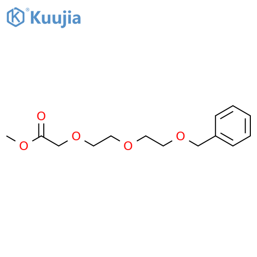 Acetic acid, [2-[2-(phenylmethoxy)ethoxy]ethoxy]-, methyl ester structure