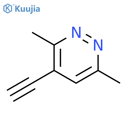 Pyridazine, 4-ethynyl-3,6-dimethyl- (9CI) structure
