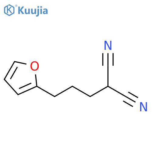 2-[3-(2-furanyl)propyl]-Propanedinitrile structure