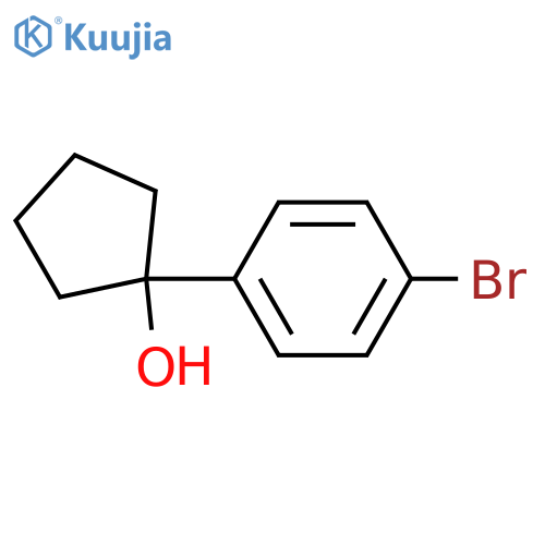 1-(4-Bromophenyl)cyclopentan-1-ol structure