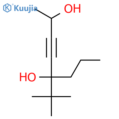3-Octyne-2,5-diol, 5-(1,1-dimethylethyl)- structure