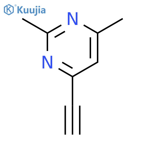 4-ethynyl-2,6-dimethylpyrimidine structure