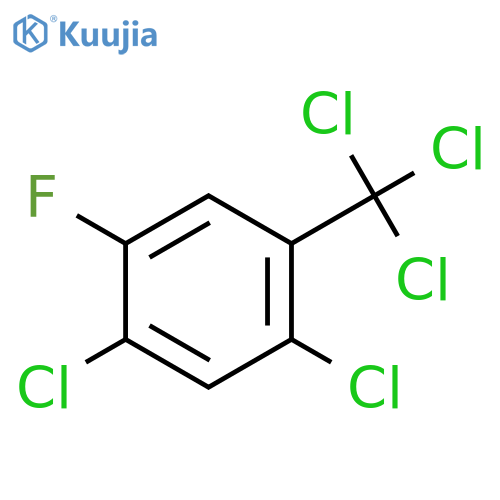 BENZENE, 1,5-DICHLORO-2-FLUORO-4-(TRICHLOROMETHYL)- structure