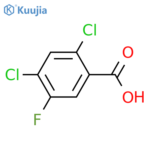 2,4-Dichloro-5-fluorobenzoic acid structure