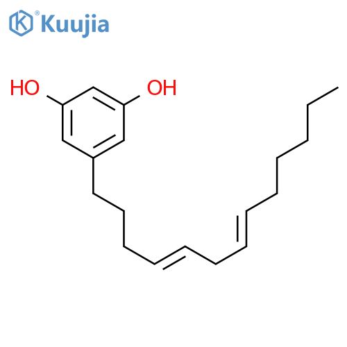 1,3-Benzenediol, 5-(4,7-tridecadienyl)- structure