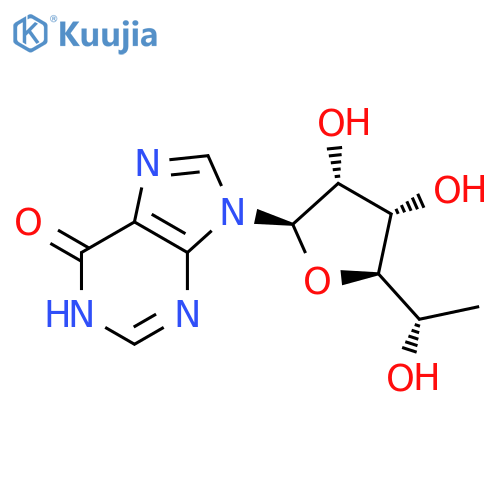 9-(6'-deoxytalofuranosyl)hypoxanthine structure