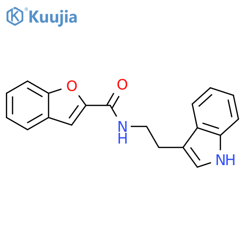 N-2-(1H-indol-3-yl)ethyl-1-benzofuran-2-carboxamide structure