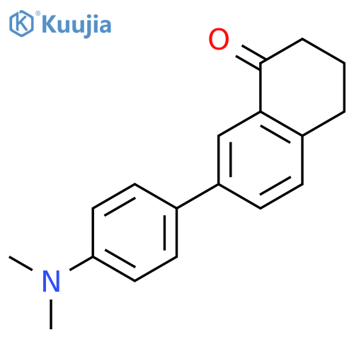 1(2H)-NAPHTHALENONE, 7-[4-(DIMETHYLAMINO)PHENYL]-3,4-DIHYDRO- structure