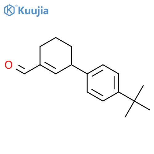 1-Cyclohexene-1-carboxaldehyde, 3-[4-(1,1-dimethylethyl)phenyl]- structure