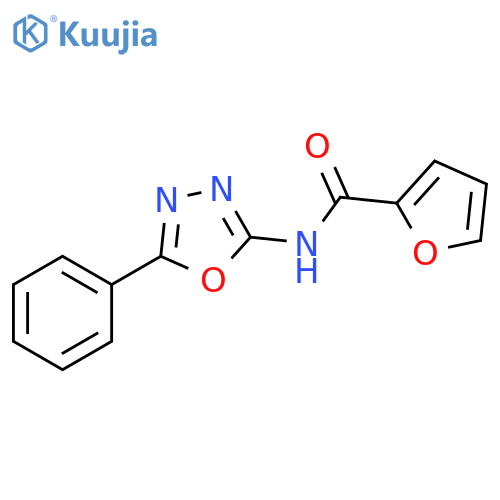 N-(5-phenyl-1,3,4-oxadiazol-2-yl)furan-2-carboxamide structure