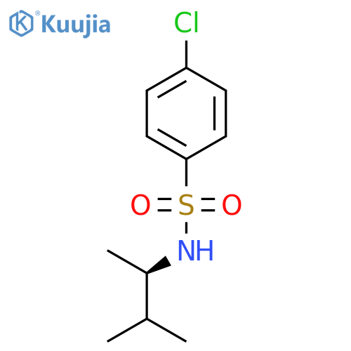 BENZENESULFONAMIDE, 4-CHLORO-N-[(1R)-1,2-DIMETHYLPROPYL]- structure