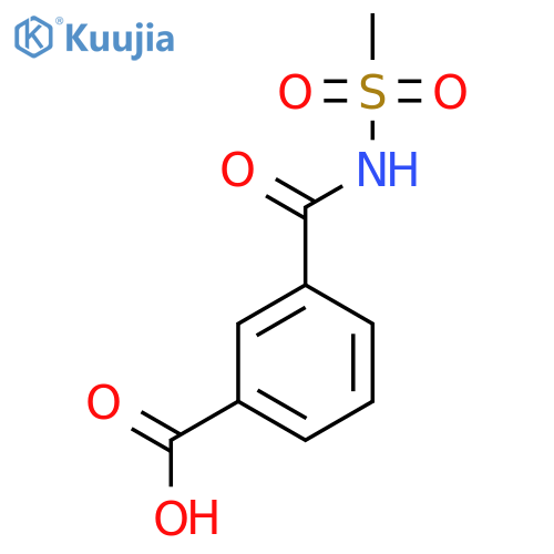 3-(Methanesulfonylcarbamoyl)benzoic acid structure