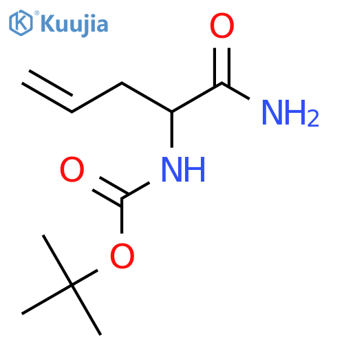 TERT-BUTYL N-(1-CARBAMOYLBUT-3-EN-1-YL)CARBAMATE structure