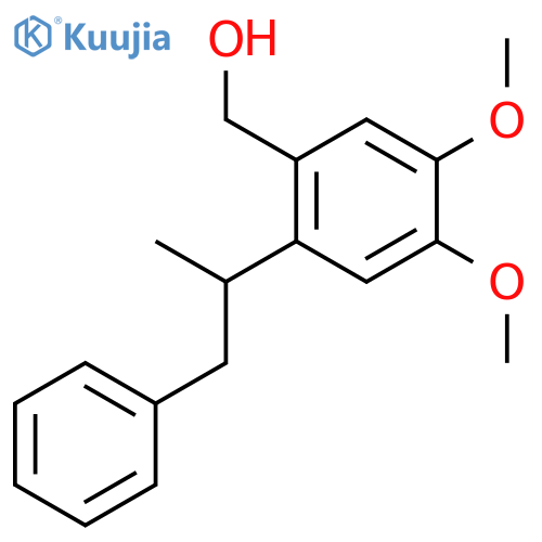 BENZENEMETHANOL, 4,5-DIMETHOXY-2-(1-METHYL-2-PHENYLETHYL)- structure