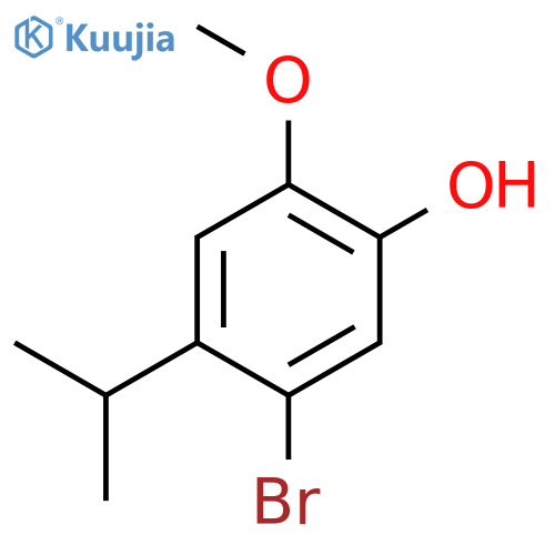 PHENOL, 5-BROMO-2-METHOXY-4-(1-METHYLETHYL)- structure