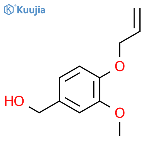 Benzenemethanol, 3-methoxy-4-(2-propenyloxy)- structure