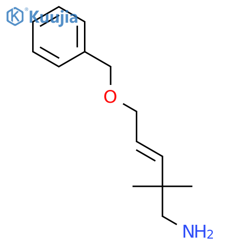3-PENTEN-1-AMINE, 2,2-DIMETHYL-5-(PHENYLMETHOXY)-, (E)- structure