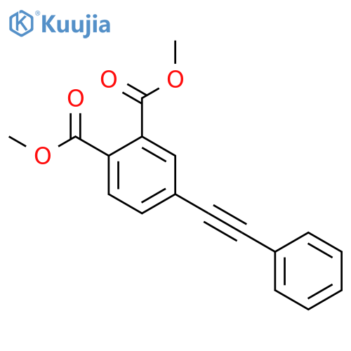 4-Phenylethynylphthalic dimethyl ester structure