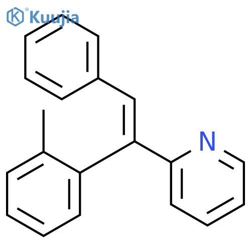 PYRIDINE, 2-[(1Z)-1-(2-METHYLPHENYL)-2-PHENYLETHENYL]- structure