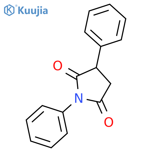 2,5-Pyrrolidinedione, 1,3-diphenyl-, (3S)- structure