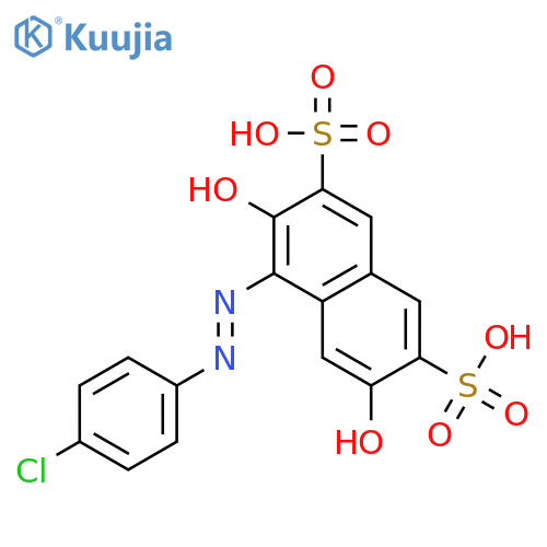 2,7-NAPHTHALENEDISULFONIC ACID, 4-[(4-CHLOROPHENYL)AZO]-3,6-DIHYDROXY- structure
