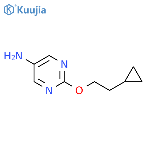 2-(2-cyclopropylethoxy)pyrimidin-5-amine structure