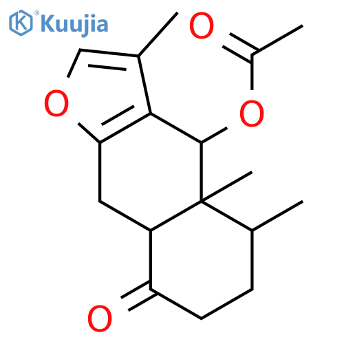 Naphtho[2,3-b]furan-8(4H)-one,4-(acetyloxy)-4a,5,6,7,8a,9-hexahydro-3,4a,5-trimethyl-, [4R-(4a,4ab,5b,8ab)]- (9CI) structure
