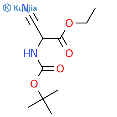 N-Bocamino-cyano-acetic Acid Ethyl Ester structure
