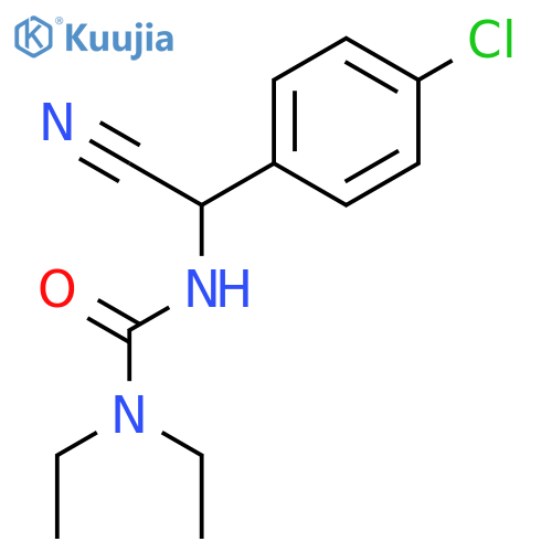 UREA, N'-[(4-CHLOROPHENYL)CYANOMETHYL]-N,N-DIETHYL- structure