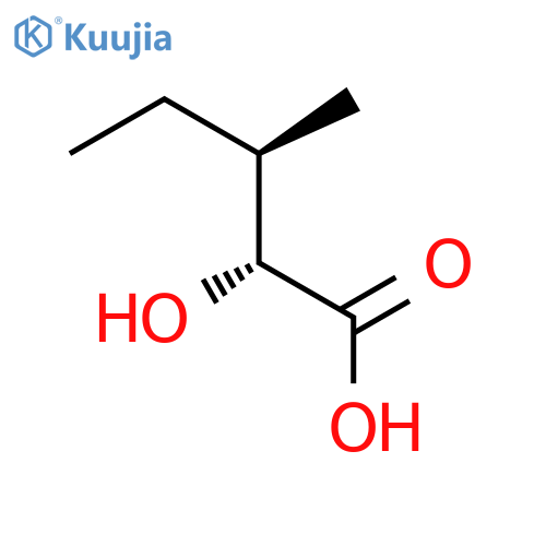(2R,3R)-2-hydroxy-3-methylpentanoic acid structure
