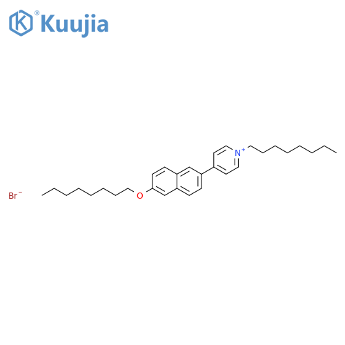 PYRIDINIUM, 1-OCTYL-4-[6-(OCTYLOXY)-2-NAPHTHALENYL]-, BROMIDE structure