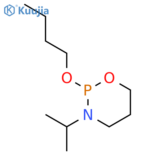 2H-1,3,2-OXAZAPHOSPHORINE, 2-BUTOXYTETRAHYDRO-3-(1-METHYLETHYL)- structure