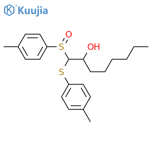 2-OCTANOL, 1-[(4-METHYLPHENYL)SULFINYL]-1-[(4-METHYLPHENYL)THIO]- structure