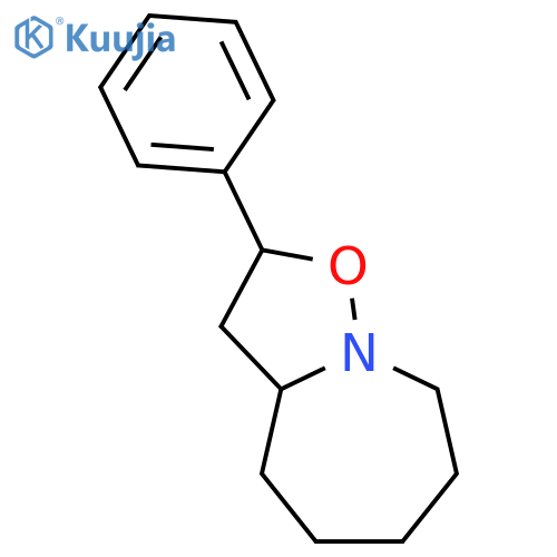 Isoxazolo[2,3-a]azepine, octahydro-2-phenyl-, cis- structure